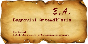 Bagnovini Artemíszia névjegykártya